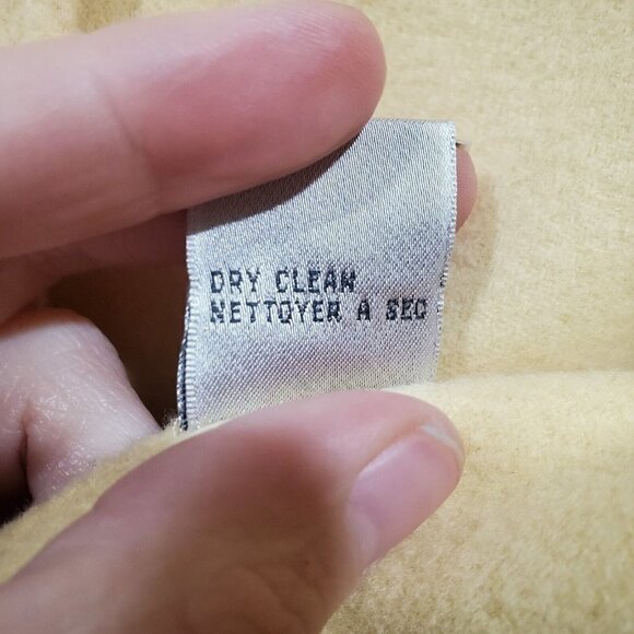 Talbots Women's Yellow Button-Down Wool Angora Rabbit Hair Cashmere Blaz… - Picture 9 of 12